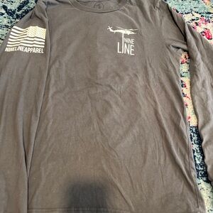 Nine Line Apparel Gray Long Sleeve Tee